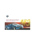 2002 BMW M3 CABRIOLET INSTRUCTIEBOEKJE ENGELS, Auto diversen, Handleidingen en Instructieboekjes, Ophalen of Verzenden