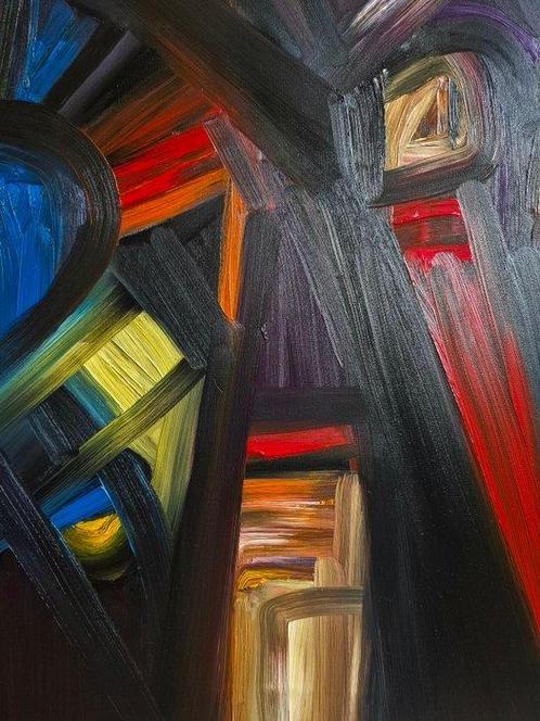 Bruno Cantais (1966) - Modern Abstract, Antiek en Kunst, Kunst | Schilderijen | Modern