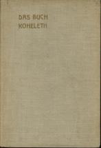 Joseph Carlebach – Das Buch Koheleth. - Ein Deutungsversuch