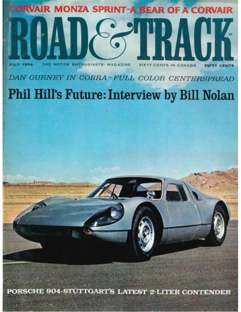 1964 ROAD AND TRACK MAGAZINE JULI ENGELS, Boeken, Auto's | Folders en Tijdschriften