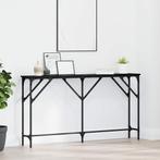 vidaXL Consol Tafel zwarte eiken 140x23x75 cm Geengineerd, Verzenden, Nieuw