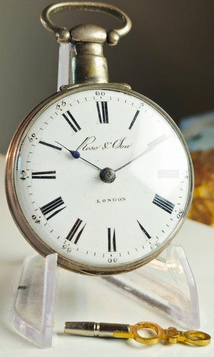 Rose&son - Vergy fuse London - 290 - Vóór 1850, Handtassen en Accessoires, Horloges | Heren