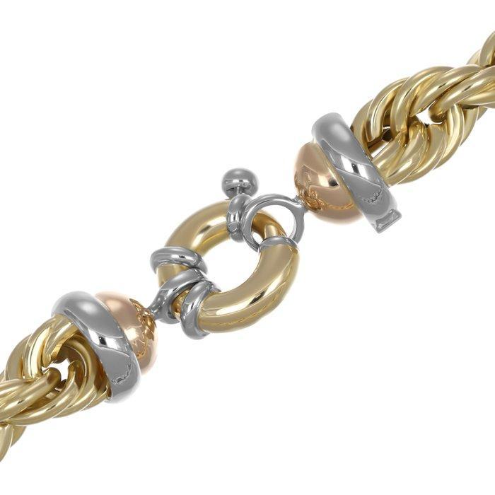 Halsketting - 18 karaat Geel goud, Witgoud, Handtassen en Accessoires, Kettingen
