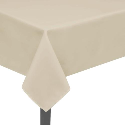 vidaXL Tafelkleden 5 stuks créme 170x130 cm, Tuin en Terras, Tuinmeubel-accessoires, Nieuw, Verzenden