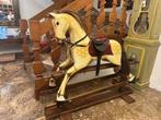 Hobbelpaard - Antique Baby Carriage Rocking Horse On Stand -, Antiek en Kunst