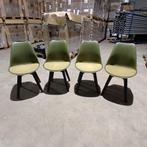 Groene kunststof kuipstoel met gestoffeerde zitting –, Ophalen of Verzenden, Nieuw in verpakking