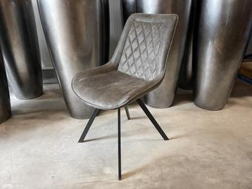 Veiling - Eetkamerstoel Diamond (set van 6) microleder - ant beschikbaar voor biedingen