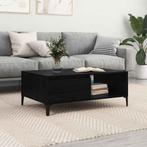 vidaXL Salontafel Zwart eiken 90 x 60 x 35 cm Bewerkt hout, Verzenden, Nieuw