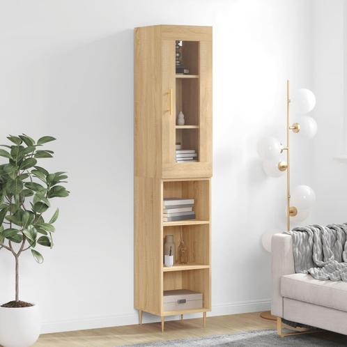 vidaXL Hoge kast 34,5x34x180 cm bewerkt hout sonoma, Huis en Inrichting, Kasten | Dressoirs, Nieuw, Verzenden