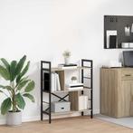 vidaXL Boekenplank Sonoma Eik 75 x 30 x 91 cm Bewerkt hout, Huis en Inrichting, Verzenden, Nieuw