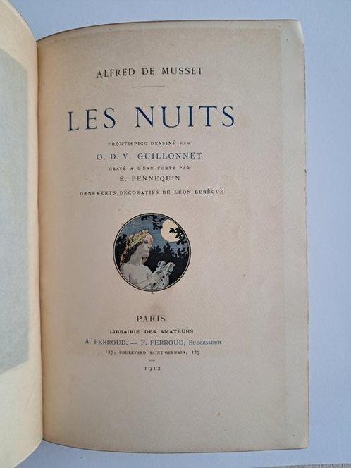 Alfred de Musset / Guillonnet / Lebègue - Les Nuits / Rolla, Antiek en Kunst, Antiek | Boeken en Manuscripten