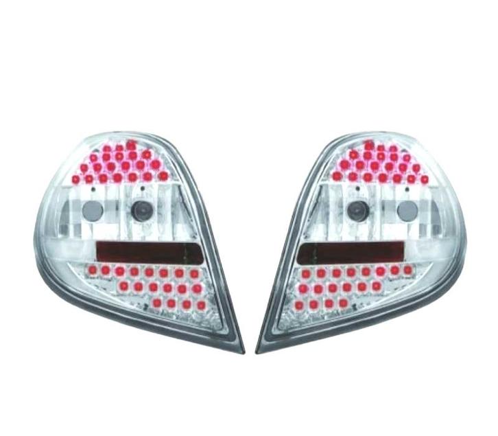 Feux Arrière Pour Renault Clio 05-09 Led Fond Chromé, Autos : Pièces & Accessoires, Éclairage, Envoi