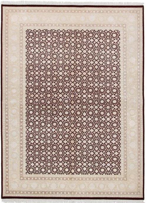 New Indian Tabriz Wool&Silk Carpet with Luxurious Mahi, Huis en Inrichting, Stoffering | Tapijten en Vloerkleden