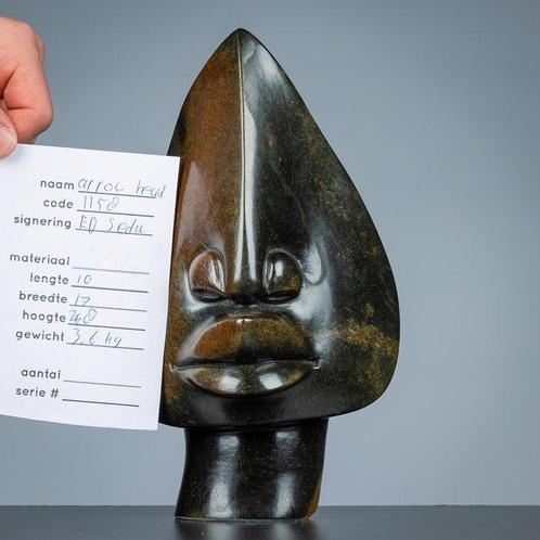Ed Seda - Beeld, Arrow Head  - 280 mm -  Serpetine steen -, Antiek en Kunst, Kunst | Designobjecten