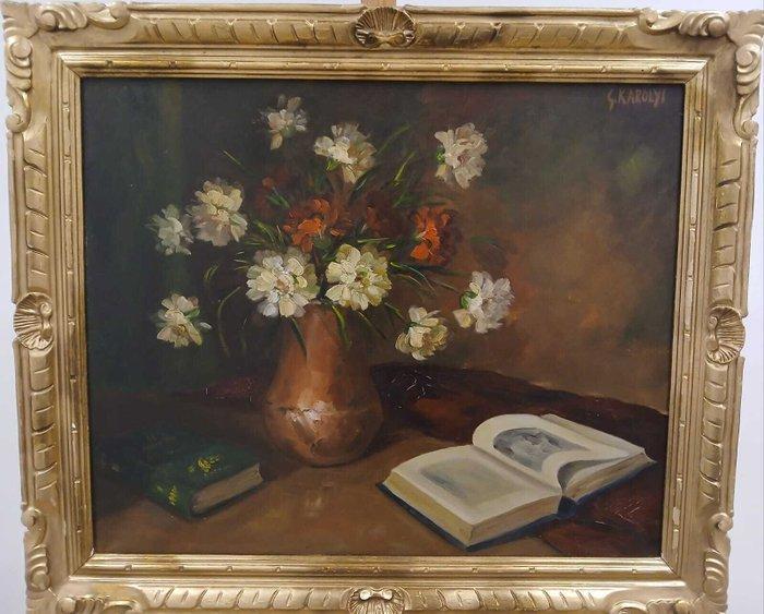 Europese school (XX) - NO RESERVE - Bodegón realista, Antiek en Kunst, Kunst | Schilderijen | Klassiek