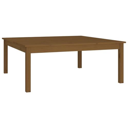 Houten Salontafel 100x100 Honing - OP = OP! -40% korting, Huis en Inrichting, Tafels | Salontafels, 50 tot 100 cm, Vierkant, Nieuw