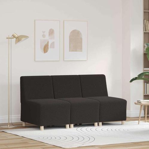 vidaXL Modulaire Sofa Eenheid Armless 3 pcs Donkergrijs, Huis en Inrichting, Zetels | Zetels, Nieuw, Verzenden