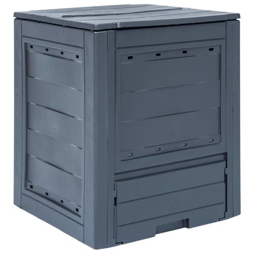 vidaXL Compostbak 260 L 60x60x73cm grijs, Tuin en Terras, Overige Tuin en Terras, Nieuw, Verzenden