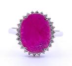 Sans Prix de Réserve - Bague - 18 carats Or blanc Rubis -