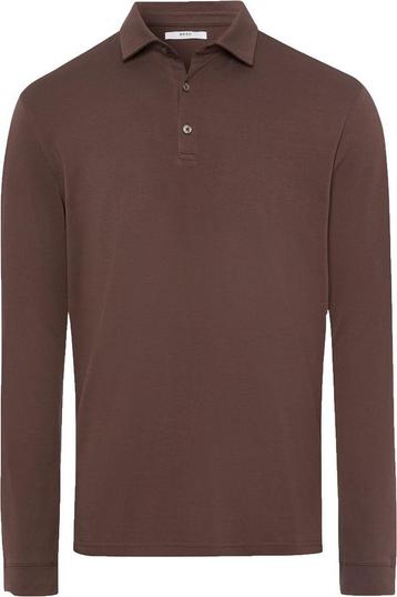 Brax Longsleeve Polo Pirlo Bruin maat Maat 52/54 (L) Heren, Verzenden