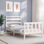 vidaXL Bedframe zonder matras massief grenenhout wit 140x200, Verzenden, Nieuw