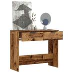 vidaXL Wandtafel 90x36x75 cm bewerkt hout oud houtkleurig, Verzenden, Nieuw