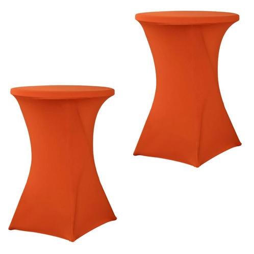 Set Van 2 Stuks! Statafelrok Oranje 80 CM Alora Tafelrok, Tuin en Terras, Hand-tuingereedschap, Nieuw