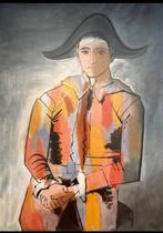 Pablo Picasso (1881-1973) - Arlecchino le mani incrociate