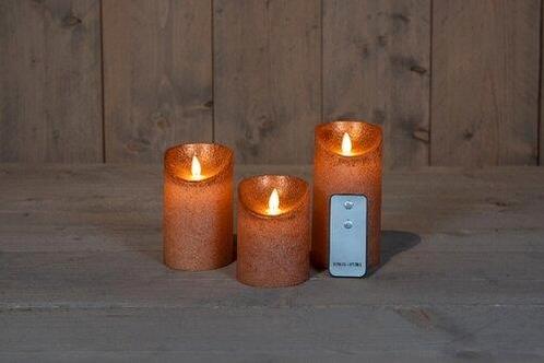 Led kaarsen anna’s collection - 3d flame wax candle rustiek, Huis en Inrichting, Woonaccessoires | Kunstplanten en Kunstbloemen