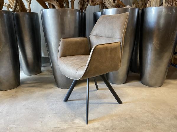 Veiling - Eetkamerstoel Vigo (set van 4) microvezel stof- ta, Huis en Inrichting, Stoelen, Nieuw