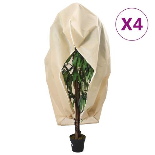 vidaXL Plantenhoezen met ritssluiting 4 st 70 g/m² 3,14x2,5, Tuin en Terras, Hand-tuingereedschap, Nieuw, Verzenden