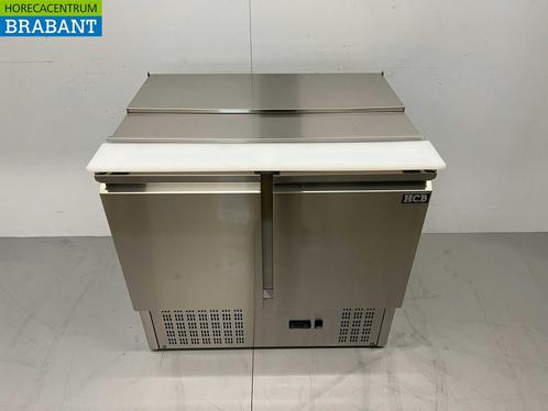 RVS HCB Saladette Koelwerkbank 2 deuren 1/1 GN 90 cm 230V, Zakelijke goederen, Horeca | Keukenapparatuur, Ophalen of Verzenden