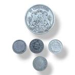 Zweden en Nederland. 2 Kronor - Oscar II (O in title), 4 x, Postzegels en Munten