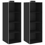 vidaXL Kledingorganisers hangend 2 st met 4 schappen stof, Huis en Inrichting, Kasten | Kleerkasten, Verzenden, Nieuw