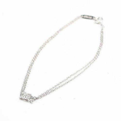 Tiffany & Co. - Armband - Solitaire Diamond Bracelet Platina, Handtassen en Accessoires, Antieke sieraden