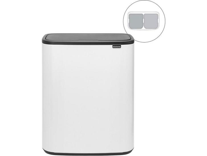 Brabantia Bo Touch Bin - Prullenbak - 2 x 30 liter -, Huis en Inrichting, Woonaccessoires | Prullenbakken, Zo goed als nieuw, Verzenden