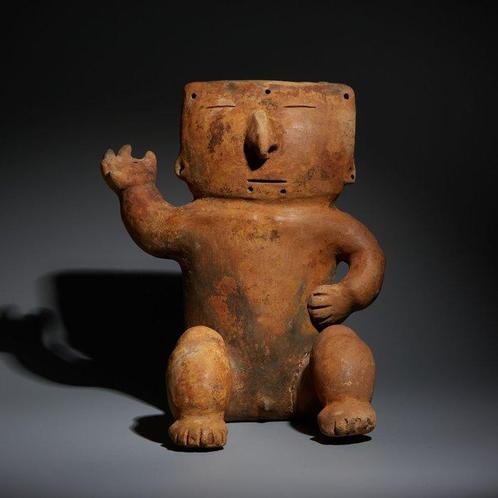 Quimbaya, Colombia, Terracotta Antropomorfe figuur. 400-700, Collections, Minéraux & Fossiles