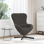 vidaXL Eivormige stoel Donkergrijs 63 x 73 x 90 cm Stof, Huis en Inrichting, Fauteuils, Verzenden, Nieuw