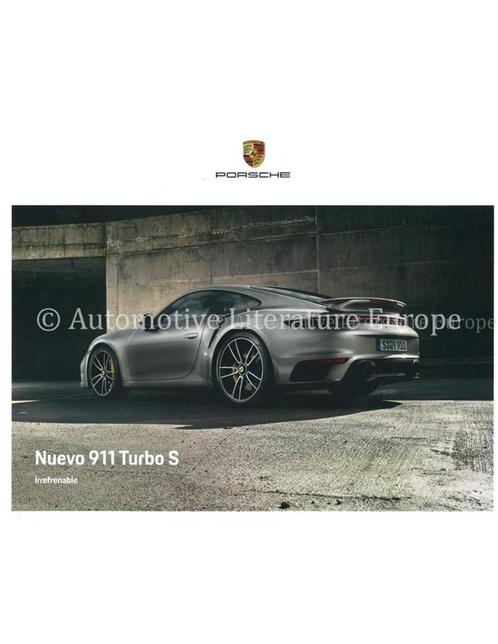 2020 PORSCHE 911 TURBO S HARDCOVER BROCHURE SPAANS, Boeken, Auto's | Folders en Tijdschriften