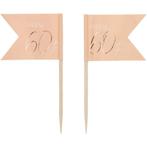 Prikkers 60 Jaar Rose Goud 6,5cm 36st, Verzenden, Nieuw