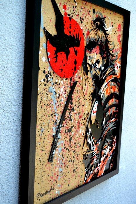 Patrycja Mroczkowska - Samurai 3D Pop Art, Antiek en Kunst, Kunst | Schilderijen | Modern