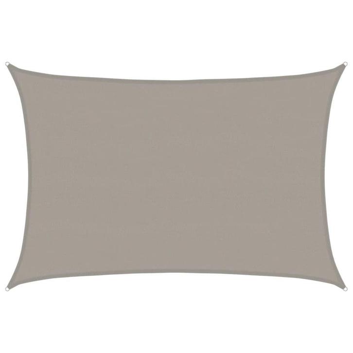 Lichtgrijs Zonnezeil 5x6m | Tweede Kansje | OP = OP!, Tuin en Terras, Schaduwdoeken, Nieuw, Verzenden