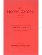 1956 MORRIS OXFORD INSTRUCTIEBOEKJE NEDERLANDS