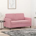 vidaXL Canapé à 2 places Rose 120 cm Velours, Huis en Inrichting, Zetels | Zetels, Verzenden