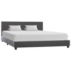 vidaXL Bedframe kunstleer grijs 140x200 cm, Huis en Inrichting, Slaapkamer | Bedden, Verzenden, Nieuw