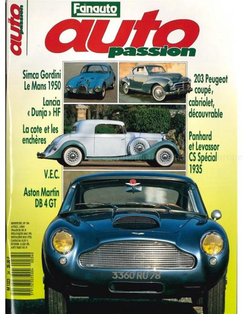 1990 AUTO PASSION TIJDSCHRIFT 34 FRANS, Livres, Autos | Brochures & Magazines