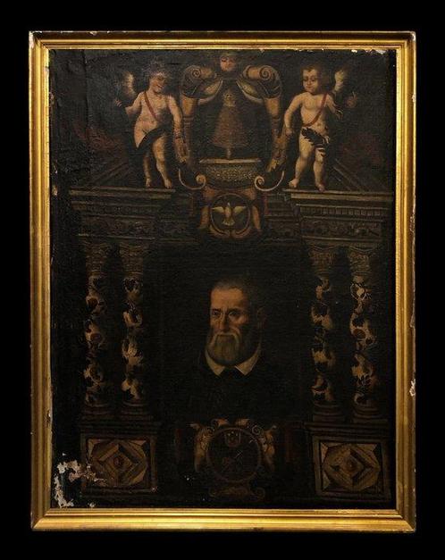 Spanish School (c. 1680) - Portrait of a nobleman in a, Antiek en Kunst, Kunst | Schilderijen | Klassiek
