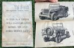 Verenigde Staten van Amerika -  WW2 Official US Army Willys, Collections, Objets militaires | Seconde Guerre mondiale