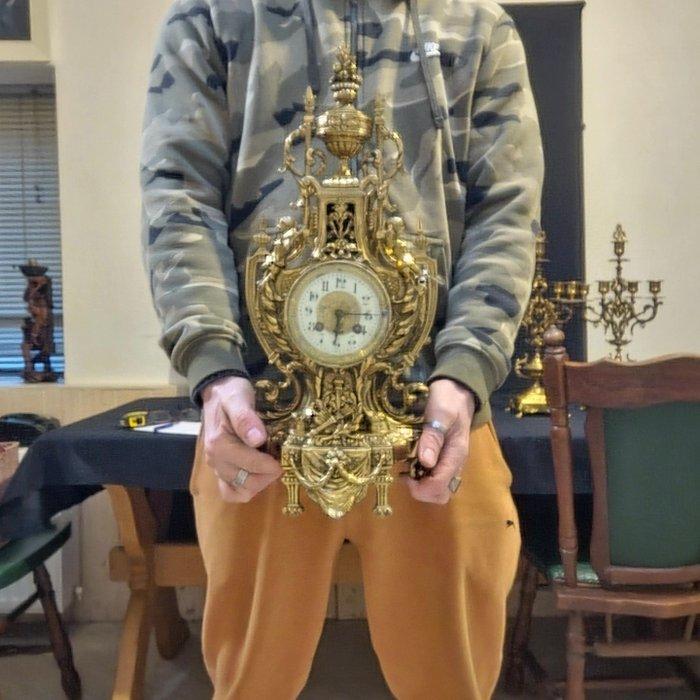 Tafelklok Lodewijk XVI-stijl - Verguld brons - 1850-1900 - 2, Antiek en Kunst, Antiek | Klokken