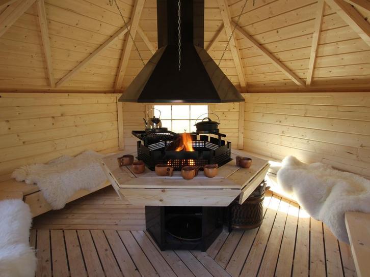 Finse Kota 9,2m² aanbieding - Grill Kota - Nordic Jachthut, Tuin en Terras, Tuinhuizen, 200 tot 400 cm, 3 ramen of meer, 250 tot 300 cm